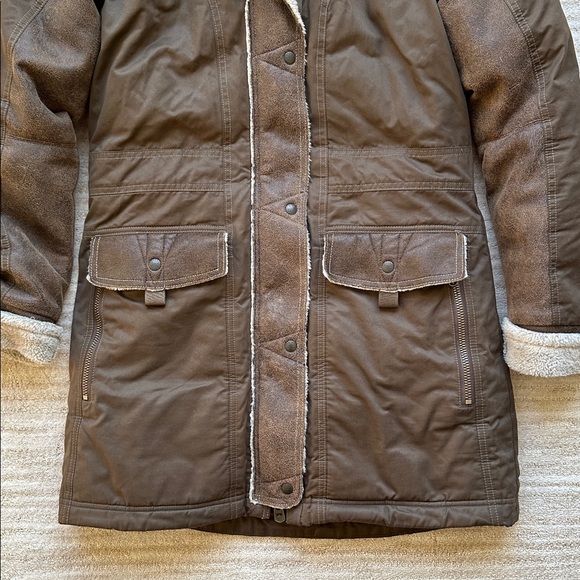 EUC KUHL ARKTIK Projekt GOOSE DOWN PARKA Women Jacket Sherpa Heavy Winter Size S - Picture 10 of 16